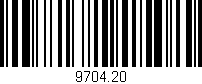 Código de barras (EAN, GTIN, SKU, ISBN): '9704.20'