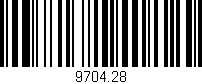 Código de barras (EAN, GTIN, SKU, ISBN): '9704.28'