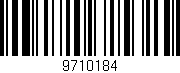 Código de barras (EAN, GTIN, SKU, ISBN): '9710184'