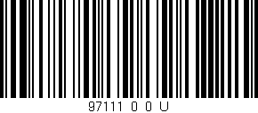 Código de barras (EAN, GTIN, SKU, ISBN): '97111_0_0_U'