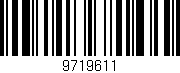 Código de barras (EAN, GTIN, SKU, ISBN): '9719611'