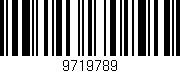 Código de barras (EAN, GTIN, SKU, ISBN): '9719789'