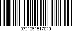 Código de barras (EAN, GTIN, SKU, ISBN): '9721351517078'