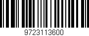 Código de barras (EAN, GTIN, SKU, ISBN): '9723113600'