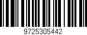 Código de barras (EAN, GTIN, SKU, ISBN): '9725305442'
