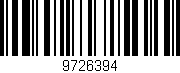 Código de barras (EAN, GTIN, SKU, ISBN): '9726394'