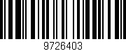 Código de barras (EAN, GTIN, SKU, ISBN): '9726403'