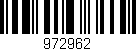 Código de barras (EAN, GTIN, SKU, ISBN): '972962'