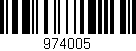 Código de barras (EAN, GTIN, SKU, ISBN): '974005'