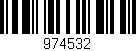 Código de barras (EAN, GTIN, SKU, ISBN): '974532'