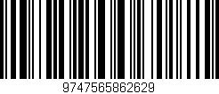 Código de barras (EAN, GTIN, SKU, ISBN): '9747565862629'