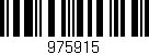 Código de barras (EAN, GTIN, SKU, ISBN): '975915'