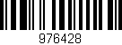 Código de barras (EAN, GTIN, SKU, ISBN): '976428'