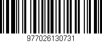 Código de barras (EAN, GTIN, SKU, ISBN): '977026130731'