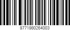 Código de barras (EAN, GTIN, SKU, ISBN): '9771980264003'