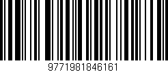 Código de barras (EAN, GTIN, SKU, ISBN): '9771981846161'