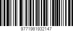 Código de barras (EAN, GTIN, SKU, ISBN): '9771981932147'