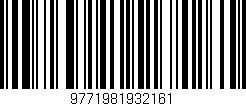 Código de barras (EAN, GTIN, SKU, ISBN): '9771981932161'