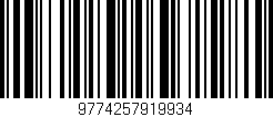 Código de barras (EAN, GTIN, SKU, ISBN): '9774257919934'