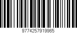 Código de barras (EAN, GTIN, SKU, ISBN): '9774257919965'