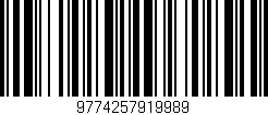 Código de barras (EAN, GTIN, SKU, ISBN): '9774257919989'