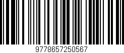 Código de barras (EAN, GTIN, SKU, ISBN): '9778657250567'