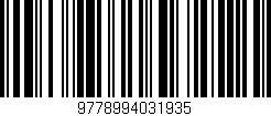 Código de barras (EAN, GTIN, SKU, ISBN): '9778994031935'