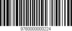 Código de barras (EAN, GTIN, SKU, ISBN): '9780000000224'