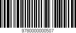 Código de barras (EAN, GTIN, SKU, ISBN): '9780000000507'