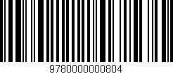 Código de barras (EAN, GTIN, SKU, ISBN): '9780000000804'