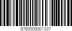 Código de barras (EAN, GTIN, SKU, ISBN): '9780000001337'