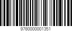 Código de barras (EAN, GTIN, SKU, ISBN): '9780000001351'