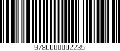 Código de barras (EAN, GTIN, SKU, ISBN): '9780000002235'