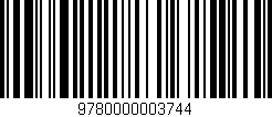 Código de barras (EAN, GTIN, SKU, ISBN): '9780000003744'