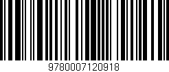 Código de barras (EAN, GTIN, SKU, ISBN): '9780007120918'