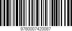 Código de barras (EAN, GTIN, SKU, ISBN): '9780007420087'
