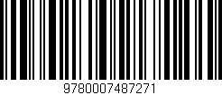 Código de barras (EAN, GTIN, SKU, ISBN): '9780007487271'