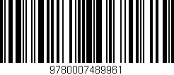 Código de barras (EAN, GTIN, SKU, ISBN): '9780007489961'