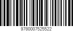 Código de barras (EAN, GTIN, SKU, ISBN): '9780007525522'