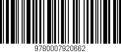 Código de barras (EAN, GTIN, SKU, ISBN): '9780007920662'