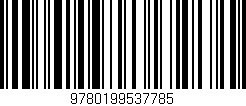 Código de barras (EAN, GTIN, SKU, ISBN): '9780199537785'
