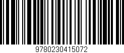 Código de barras (EAN, GTIN, SKU, ISBN): '9780230415072'