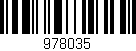 Código de barras (EAN, GTIN, SKU, ISBN): '978035'