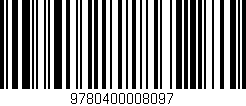 Código de barras (EAN, GTIN, SKU, ISBN): '9780400008097'