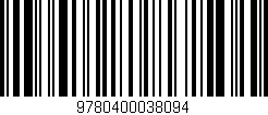 Código de barras (EAN, GTIN, SKU, ISBN): '9780400038094'