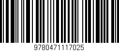 Código de barras (EAN, GTIN, SKU, ISBN): '9780471117025'