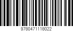 Código de barras (EAN, GTIN, SKU, ISBN): '9780471118022'