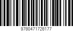 Código de barras (EAN, GTIN, SKU, ISBN): '9780471728177'