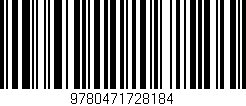 Código de barras (EAN, GTIN, SKU, ISBN): '9780471728184'
