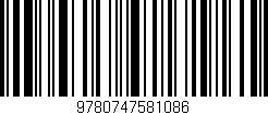 Código de barras (EAN, GTIN, SKU, ISBN): '9780747581086'